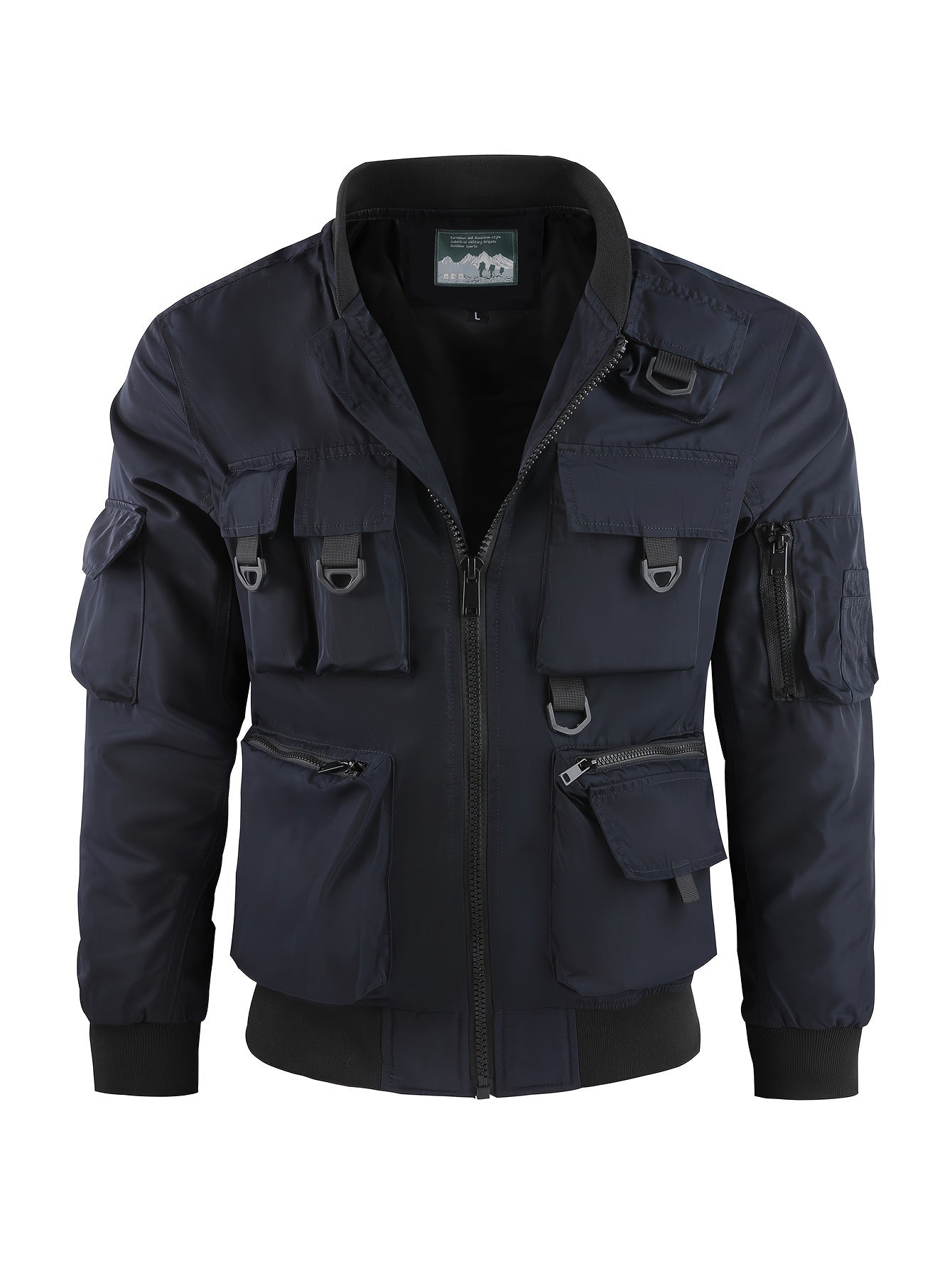Chaqueta cortavientos táctica cargo multibolsillos para hombre | Perfecta para actividades al aire libre