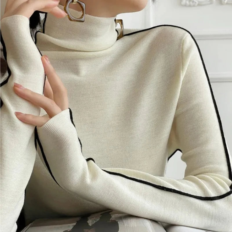 Ulyana Sweater | Jersey de punto de cuello alto para mujer