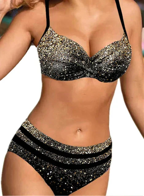 Bikini de dos piezas con estampado
