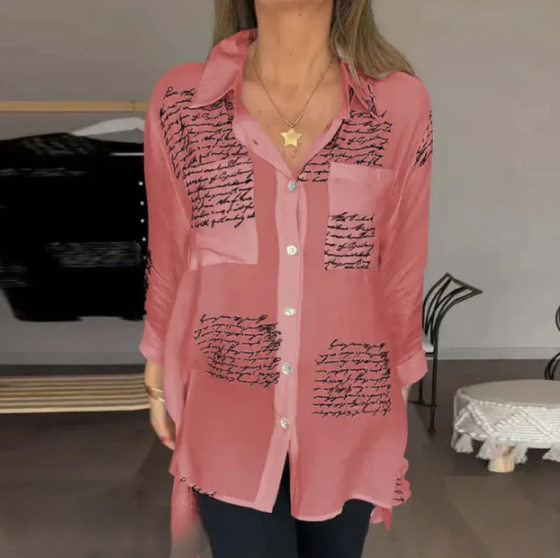 Helena - Blusa abotonada elegante y cómoda