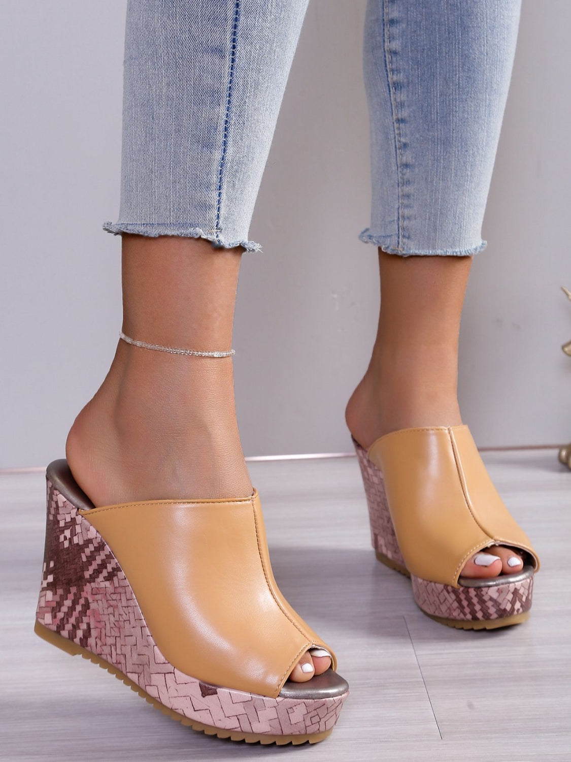 Brigitte® | sandalias de tacón alto de cuero PU