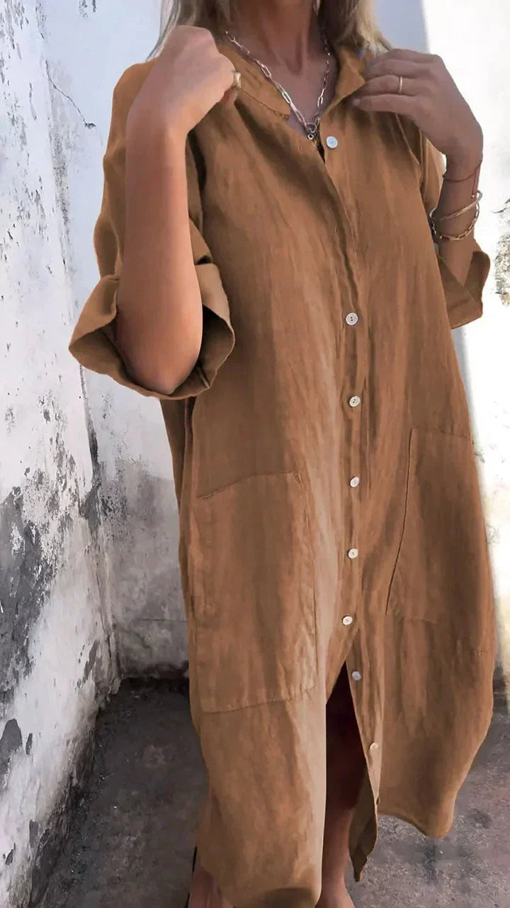 Long Casual shirt dress