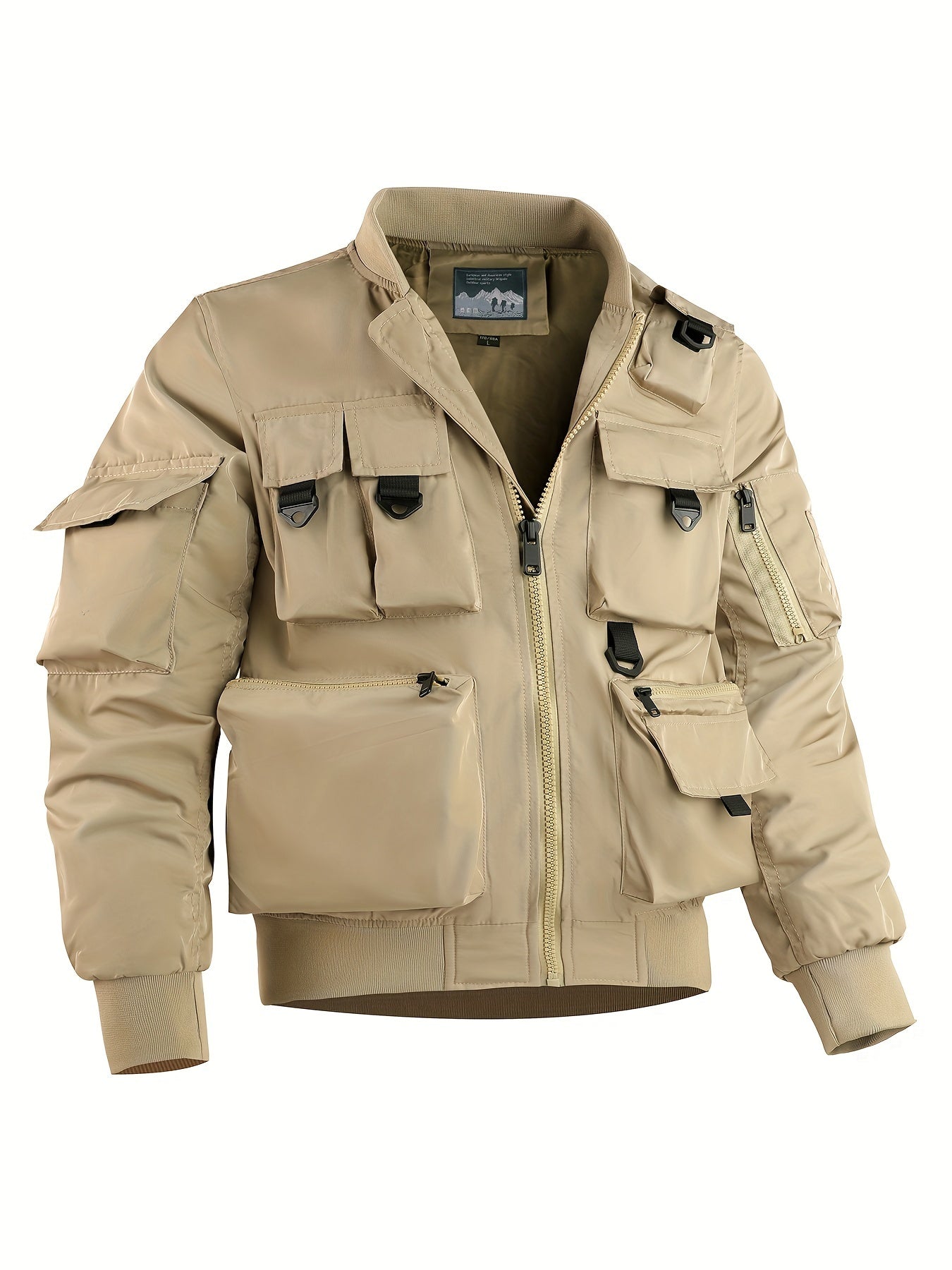 Chaqueta cortavientos táctica cargo multibolsillos para hombre | Perfecta para actividades al aire libre