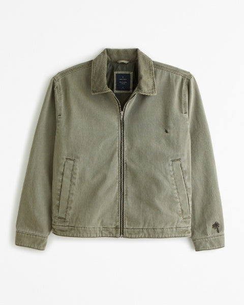 Chaqueta de trabajo corta con cremallera