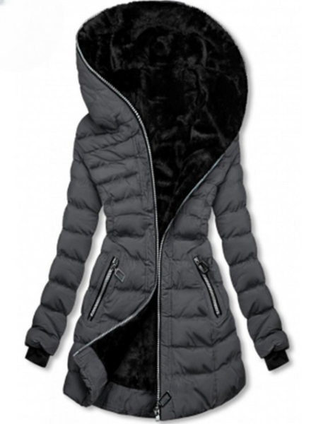 Chaqueta con capucha cálida y elegante