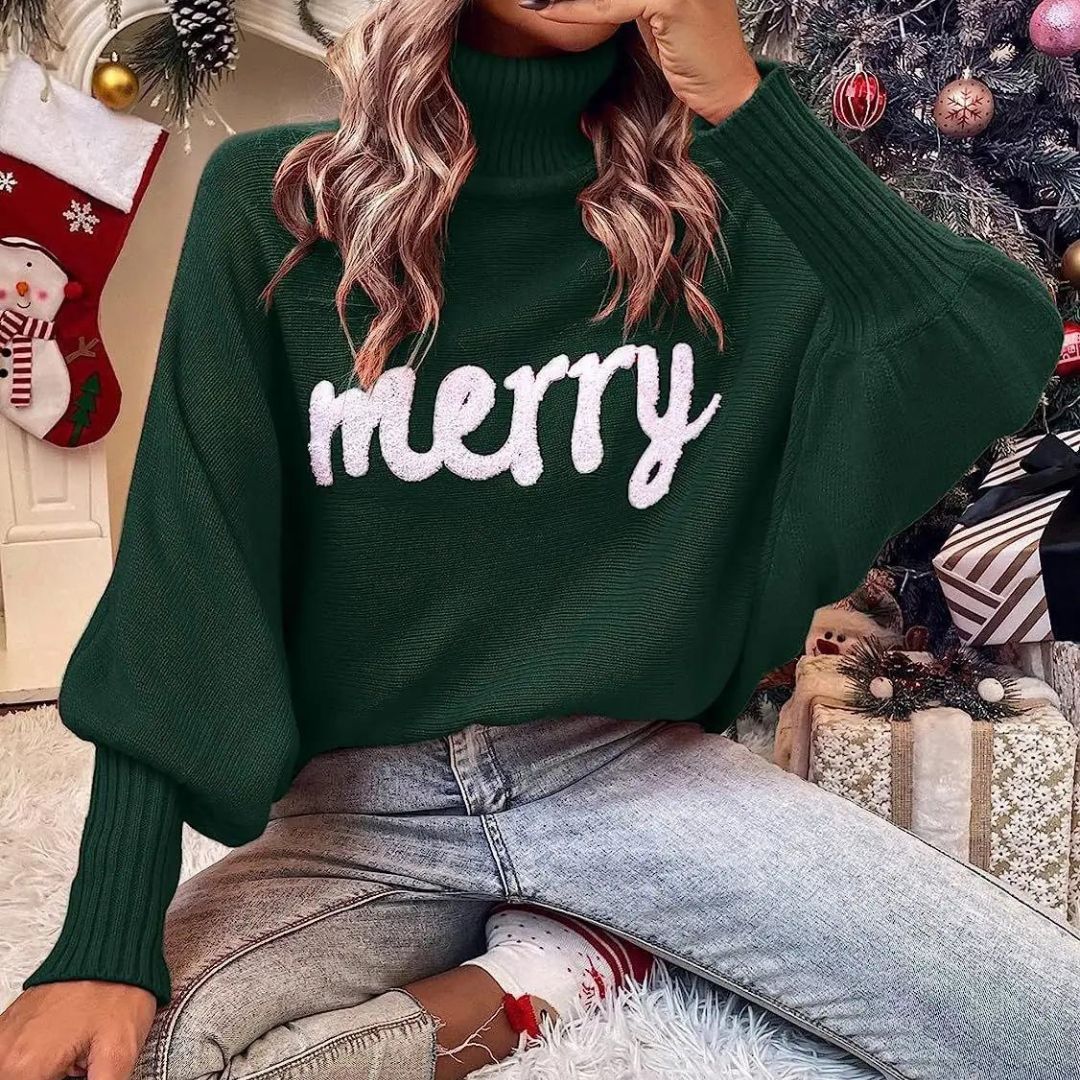 Cindy | Cuello alto festivo para mujer en Navidad