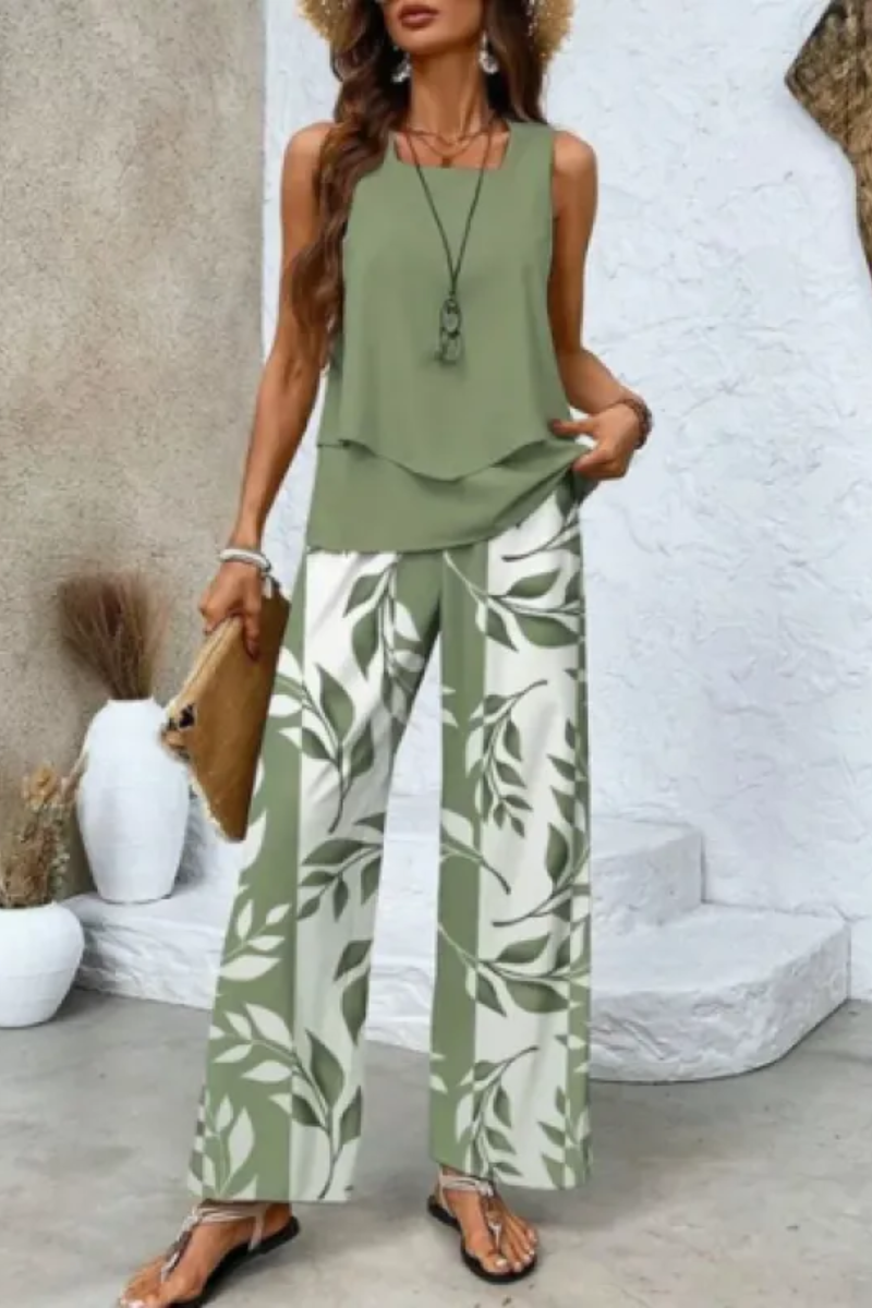 Selene | Conjunto de 2 piezas estampado para mujer