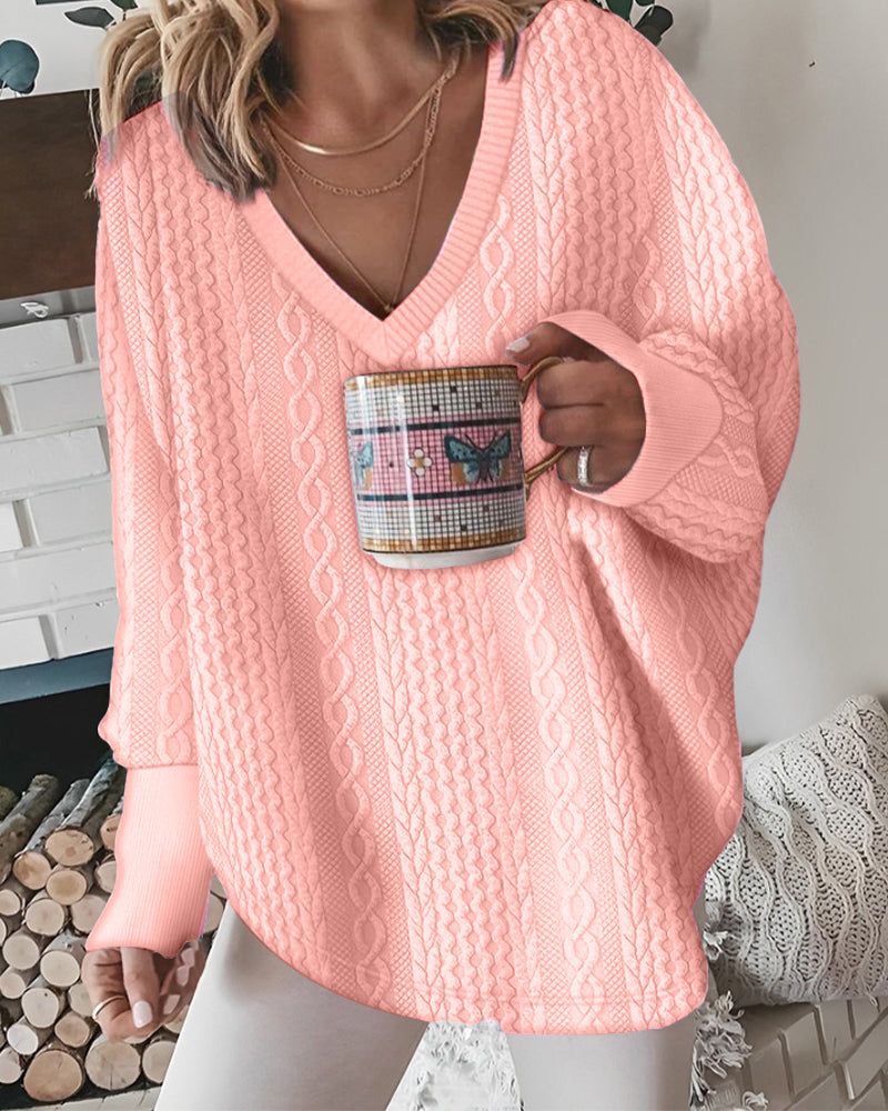 Paisleigh - Jersey oversize clásico para mujer