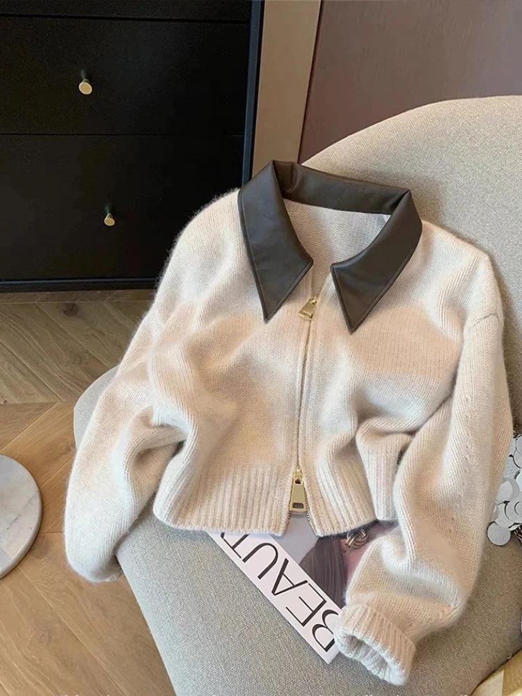 Chaleco Zettie | Chaleco de lana con cremallera para mujer