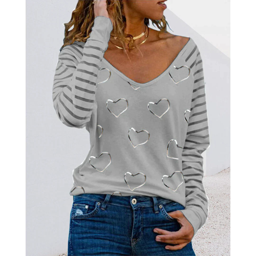 Jersey Winnie | Jersey casual estampado corazón