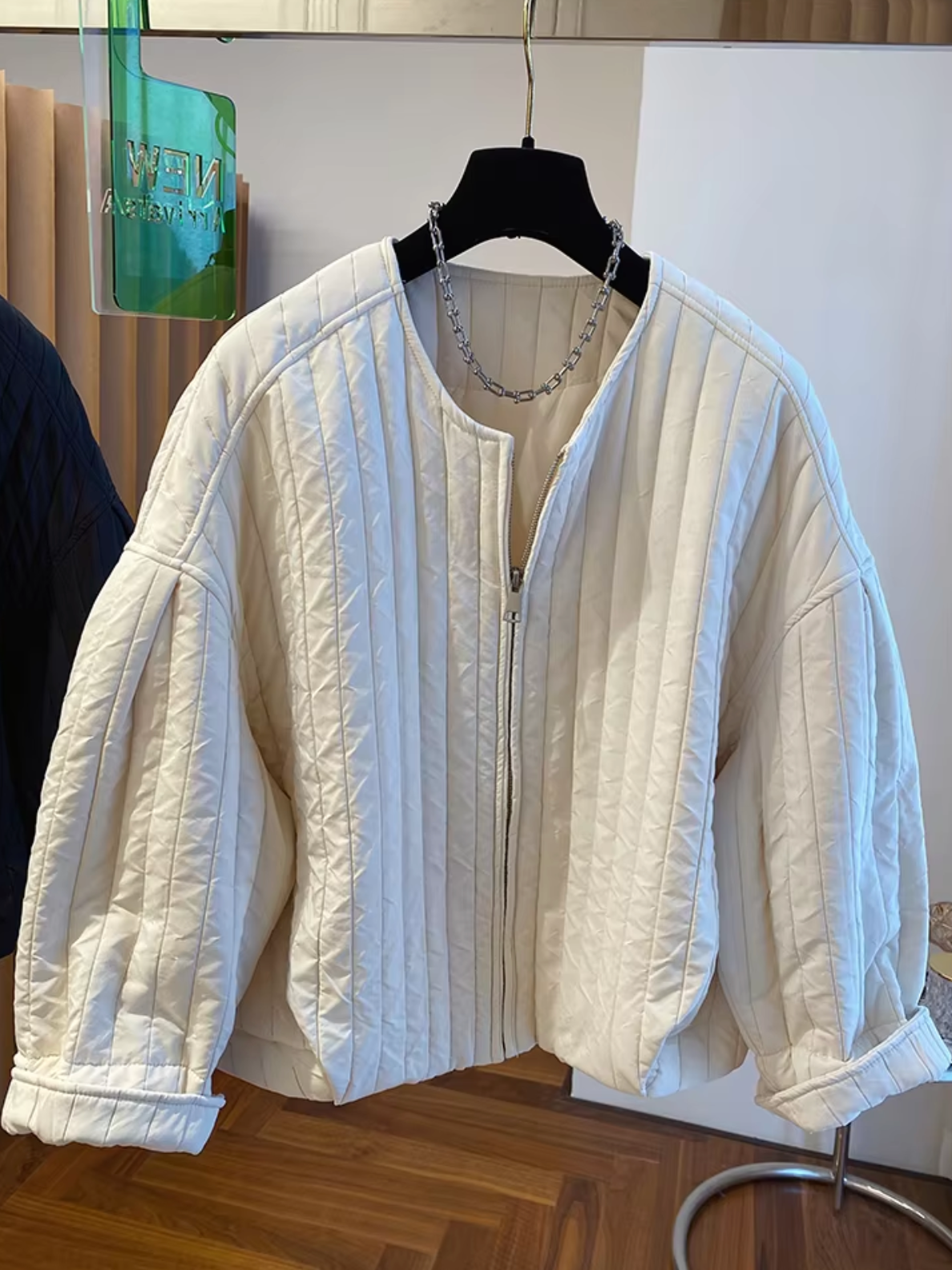 Chaqueta acolchada con cremallera