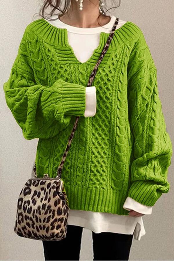 Elegante jersey estampado de corte holgado para un look moderno