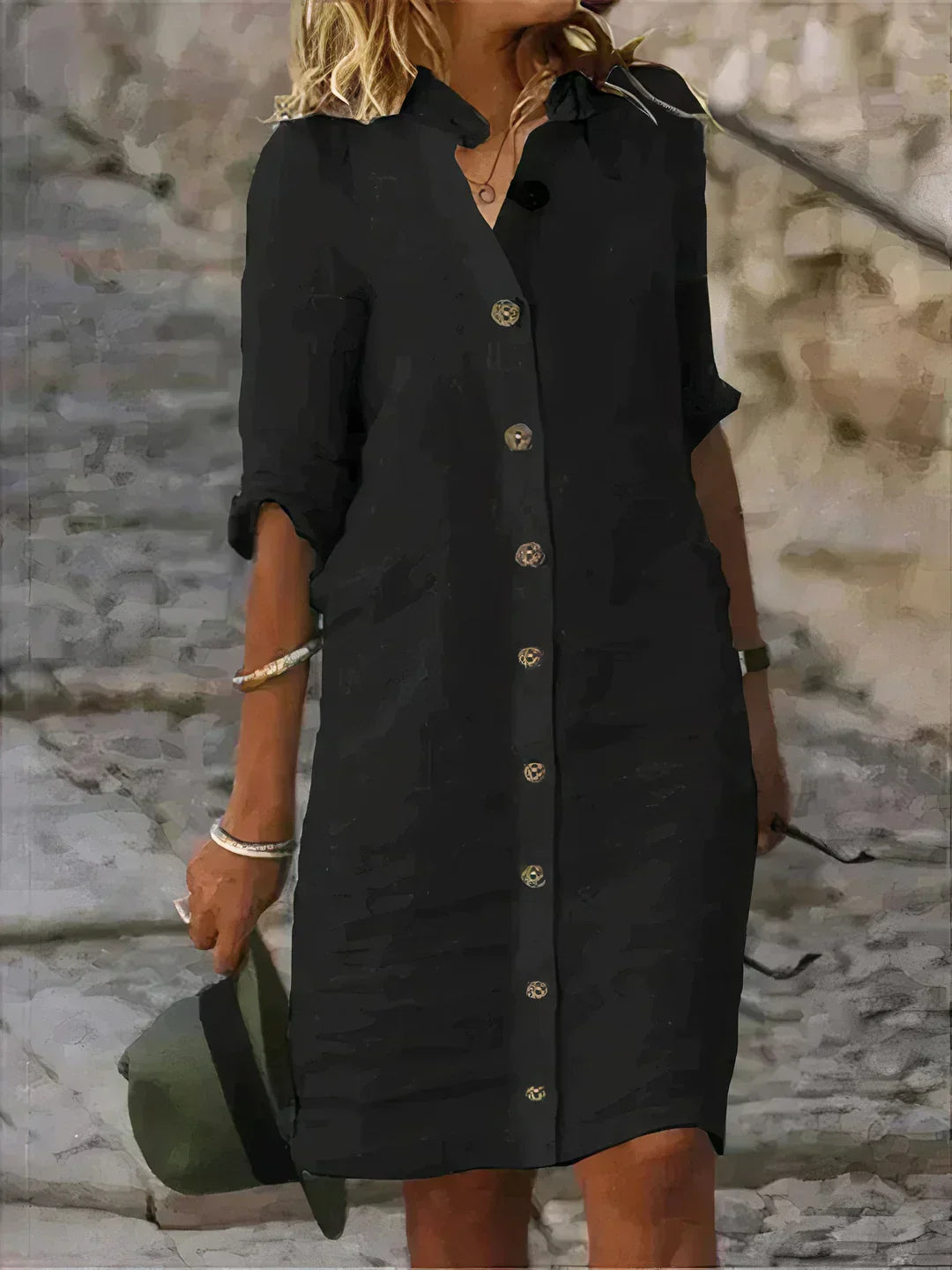 Vestido de verano casual de lino
