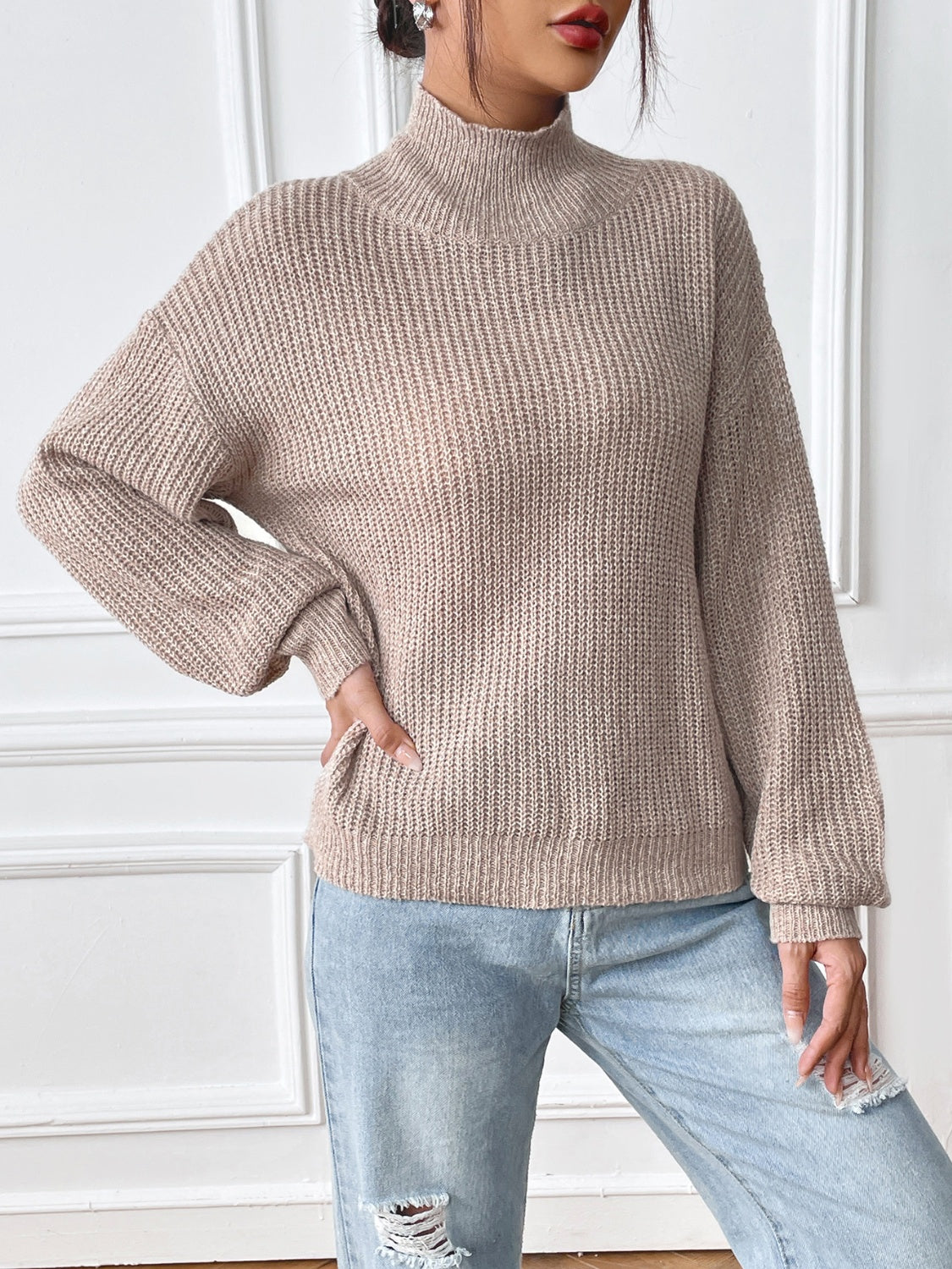 Jersey Zilah | Jersey Casual Cuello Tortuga