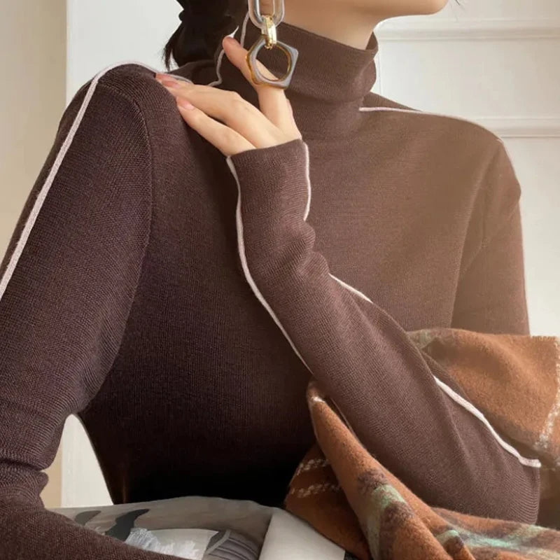 Ulyana Sweater | Jersey de punto de cuello alto para mujer
