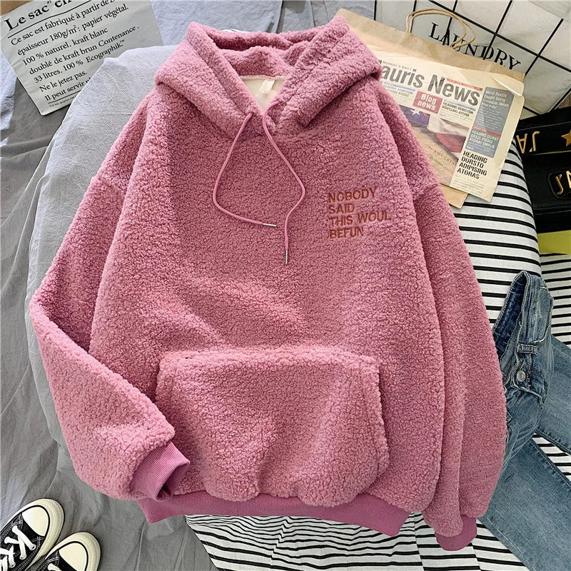Margaux - Sudadera polar gruesa con capucha