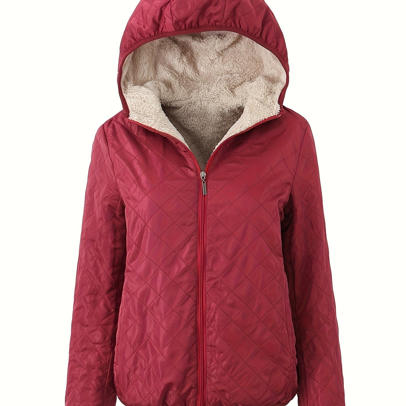 Emma | Chaqueta acolchada con cremallera y capucha