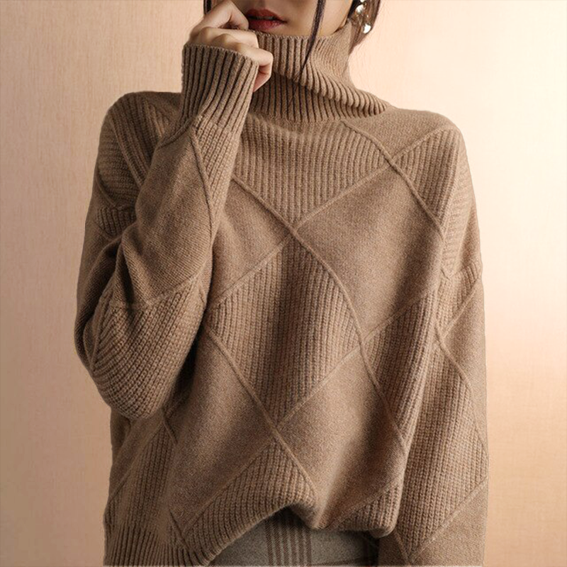 Kylie - Elegante jersey de cuello alto de invierno para mujer