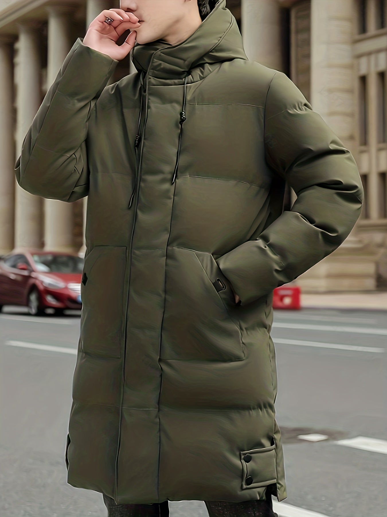 Chaqueta de invierno con capucha para hombre | Ideal para otoño/invierno