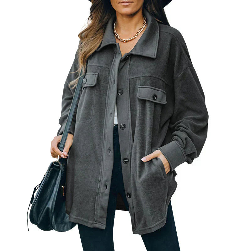 Elise | chaqueta de botones de forro polar