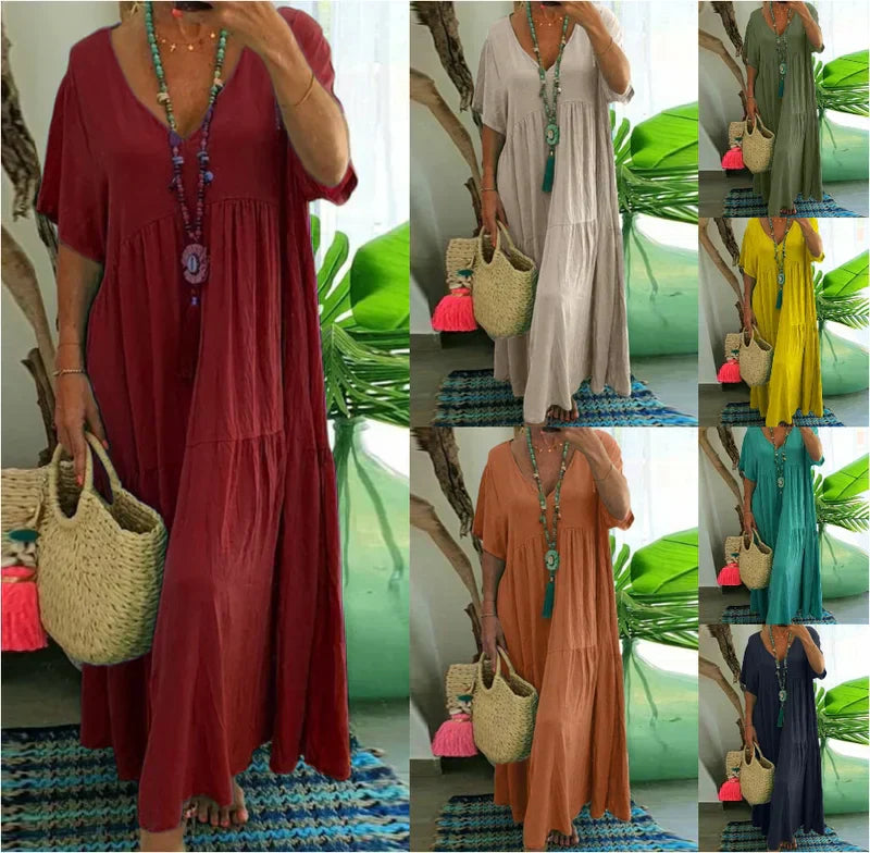 vestido largo casual de mujer