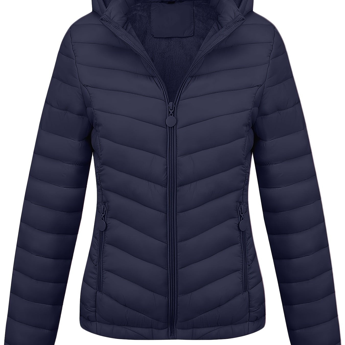 Fien | Chaqueta con capucha y cremallera y bolsillos inclinados
