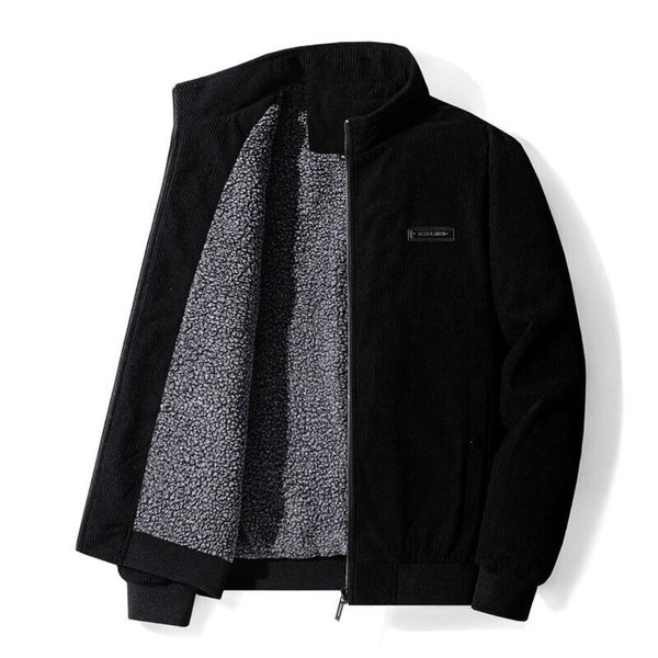 Elias | Chaqueta sherpa retro de terciopelo