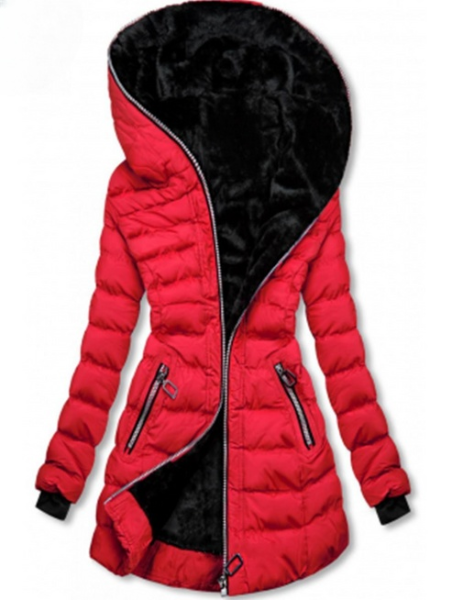 Chaqueta con capucha cálida y elegante
