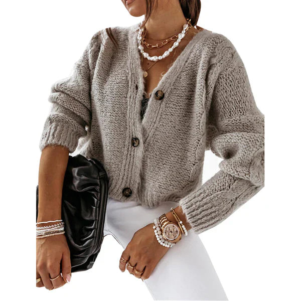 Destiny - moderno jersey de punto con botones