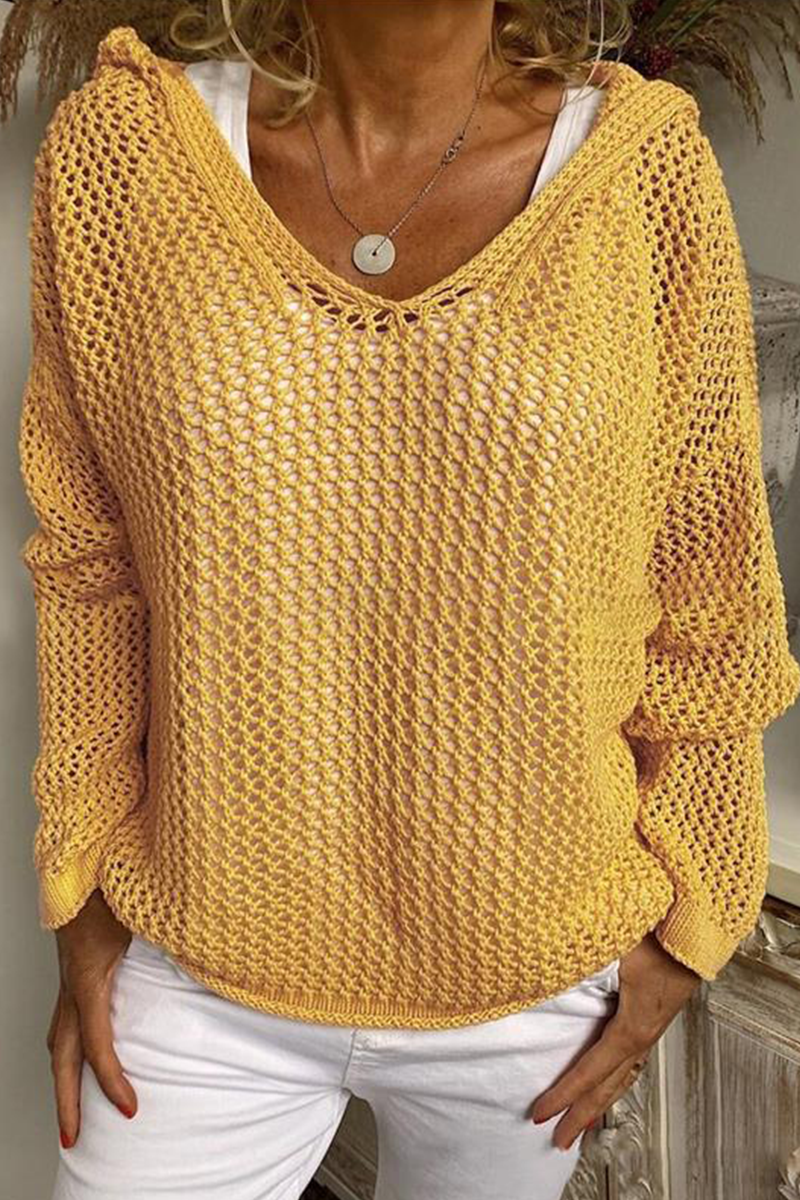 Paula | Sudadera de punto con capucha
