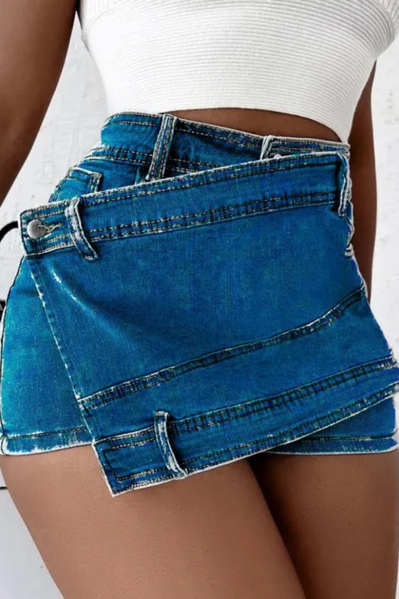 Jade | Falda Pantalón Vaquera Y2K Mujer