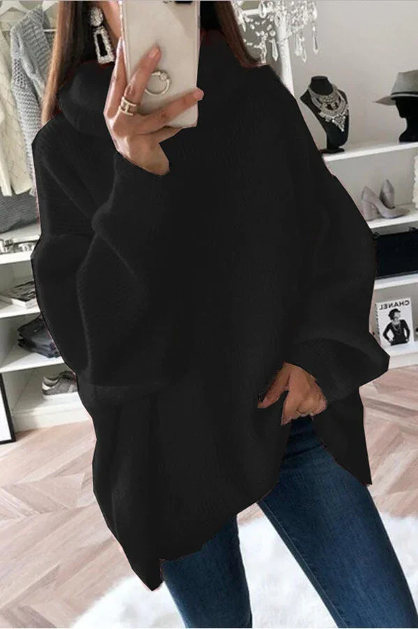 Jersey de punto oversize con mangas raglán