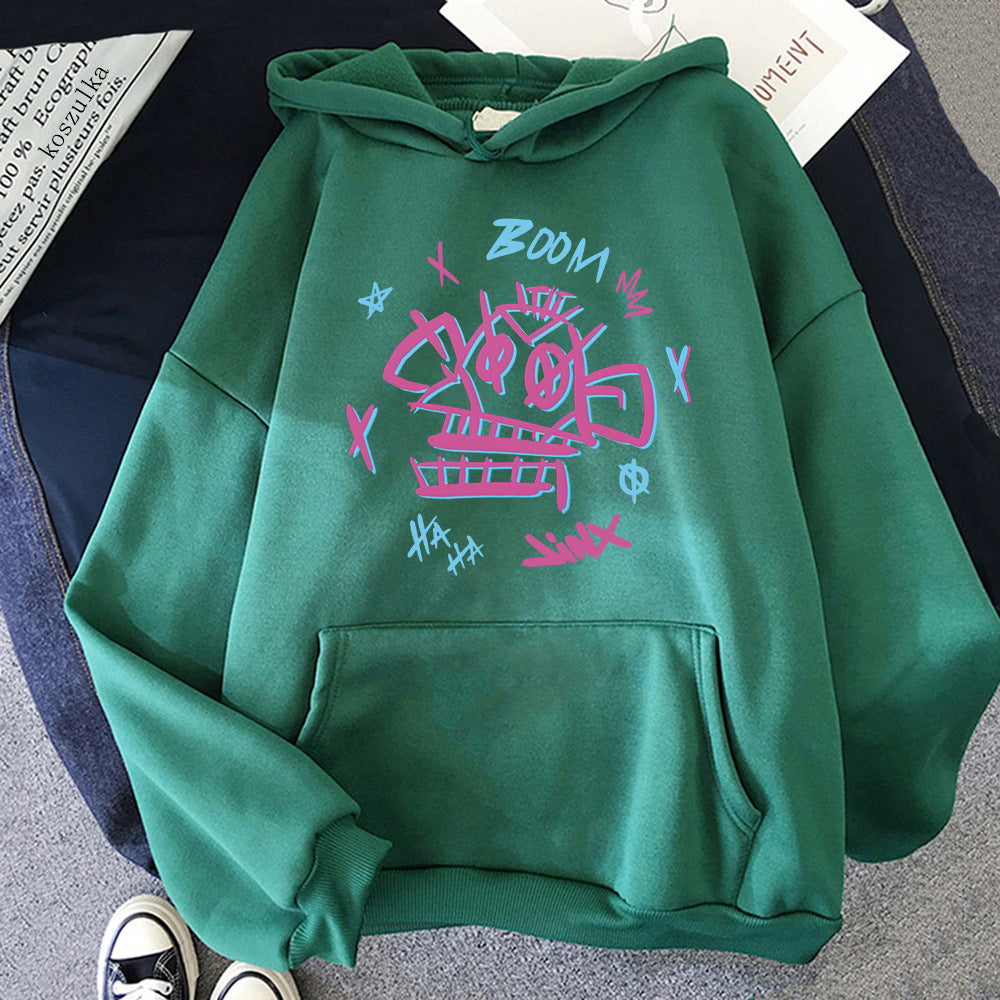 Heidi Mode | Arcane Sudadera con capucha Harajuku Style Jinx y Ekko