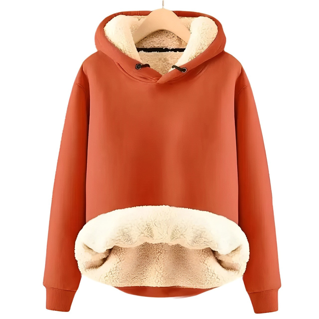 Mila | Chaqueta con capucha de forro polar Sherpa para mujer