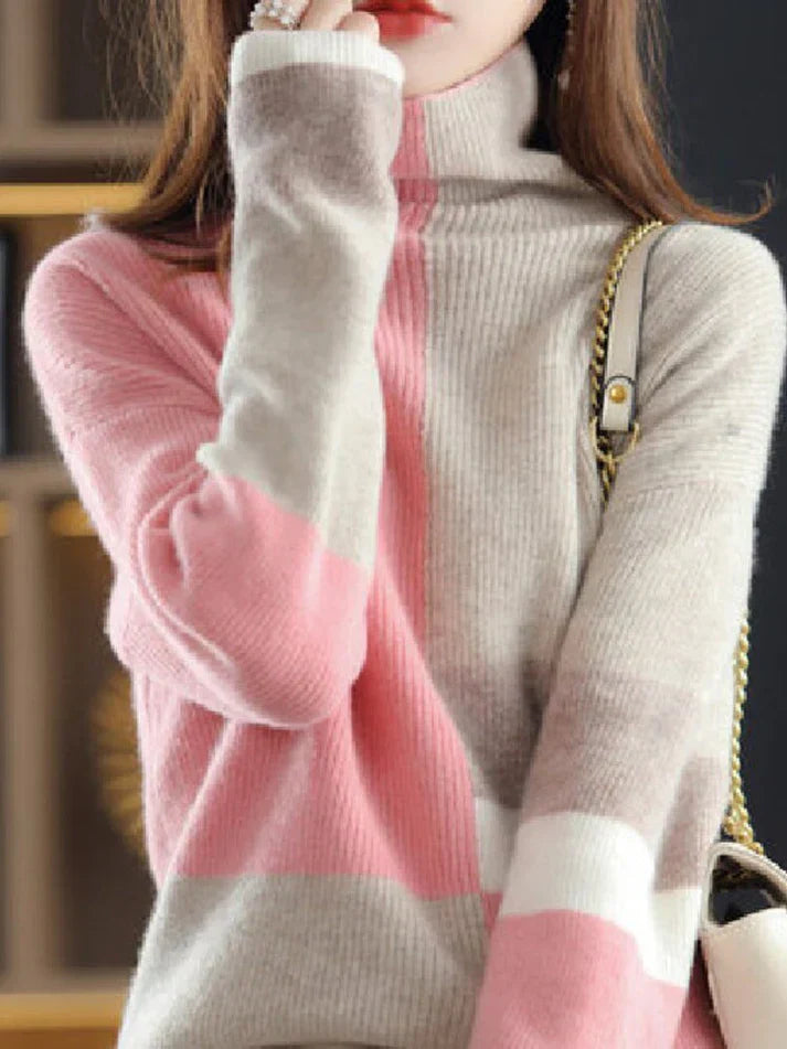 Riley | jersey clásico de cuello alto para mujer