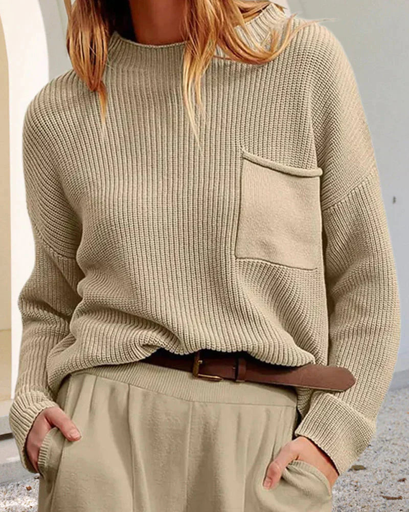 Miriam - Jersey de cuello redondo para mujer