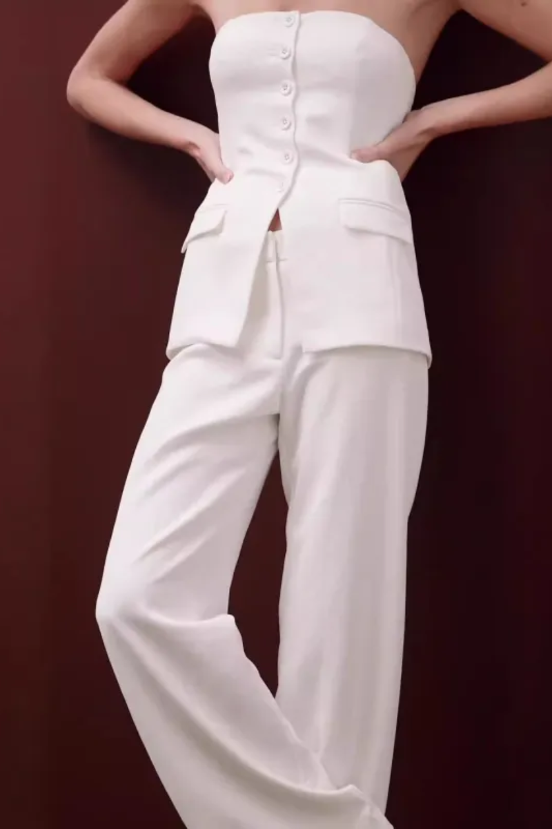 Elena | Conjunto de top y pantalón de tubo para mujer