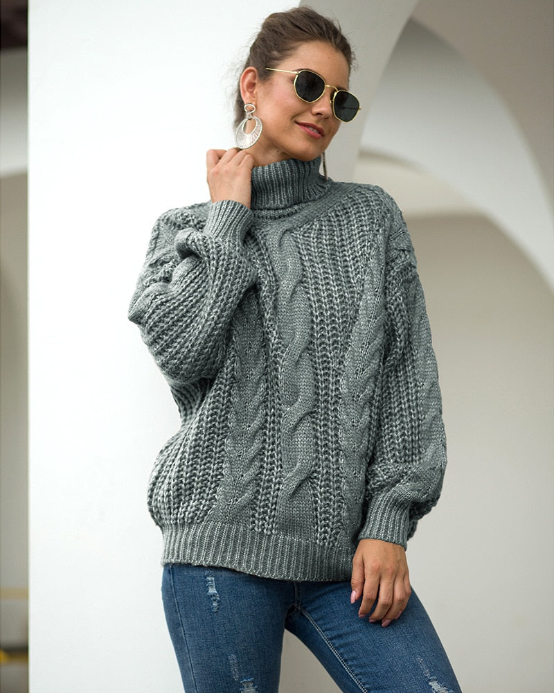 Miranda - Jersey de punto con cuello alto