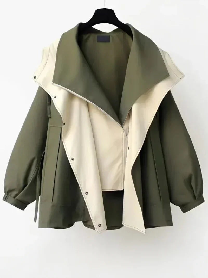 Lilian | elegante gabardina repelente al agua
