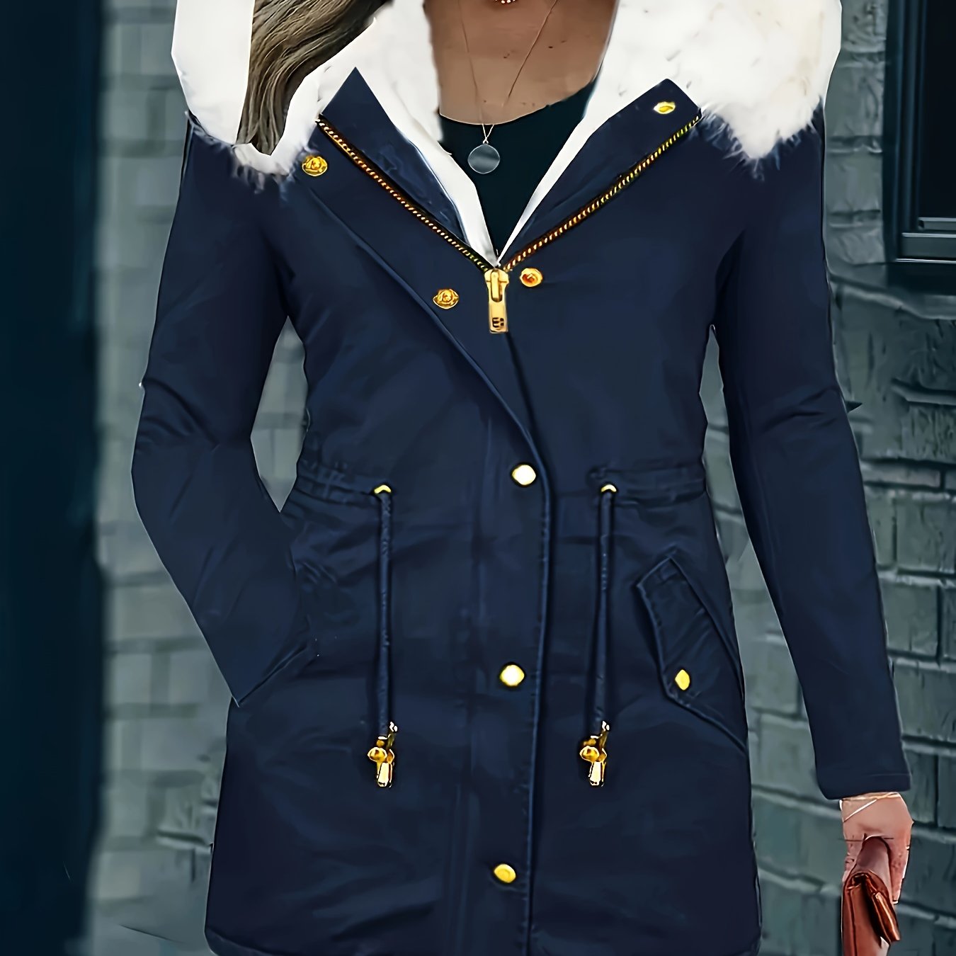 Lotte | Chaqueta casual con capucha y piel sintética