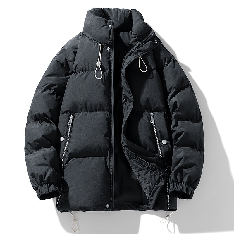 John | Chaqueta de invierno de algodón para hombre con cuello alto | Cálida y forrada, talla grande