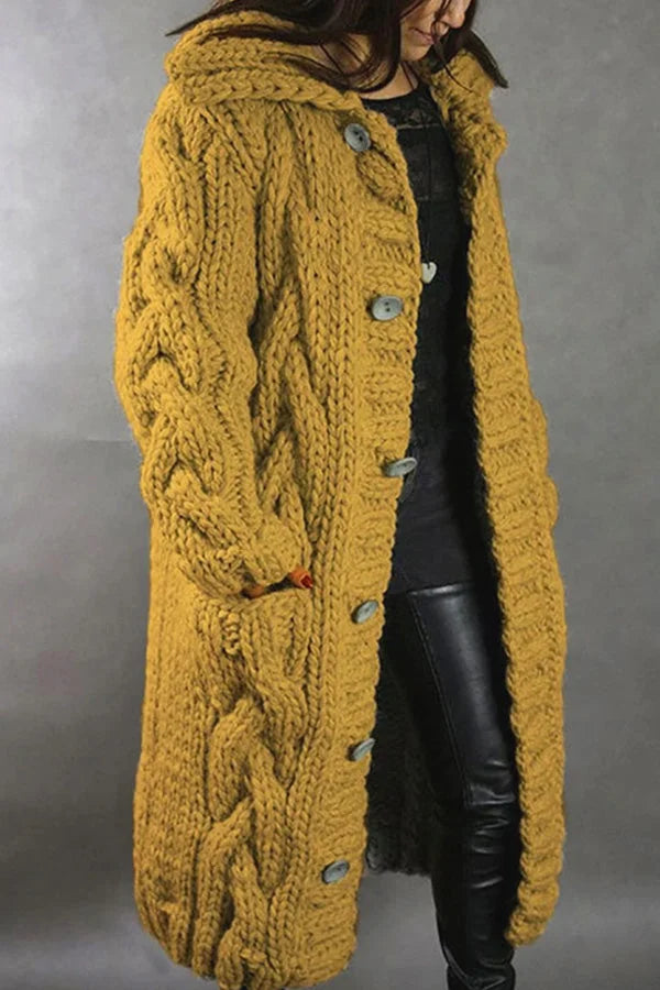 Chaqueta de punto oversize para los días fríos