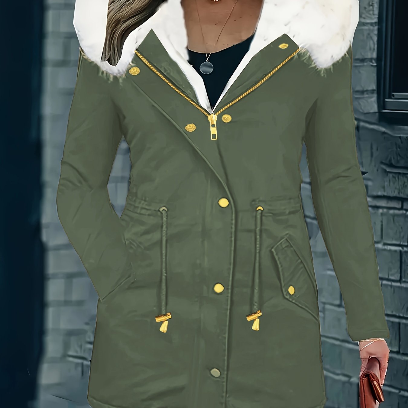 Lotte | Chaqueta casual con capucha y piel sintética