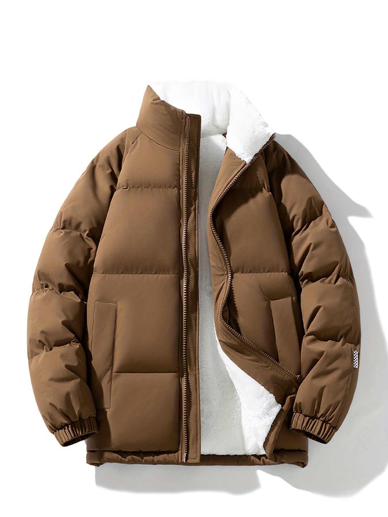 Cálida chaqueta de invierno de forro polar con relleno para mujer | Ideal para otoño/invierno