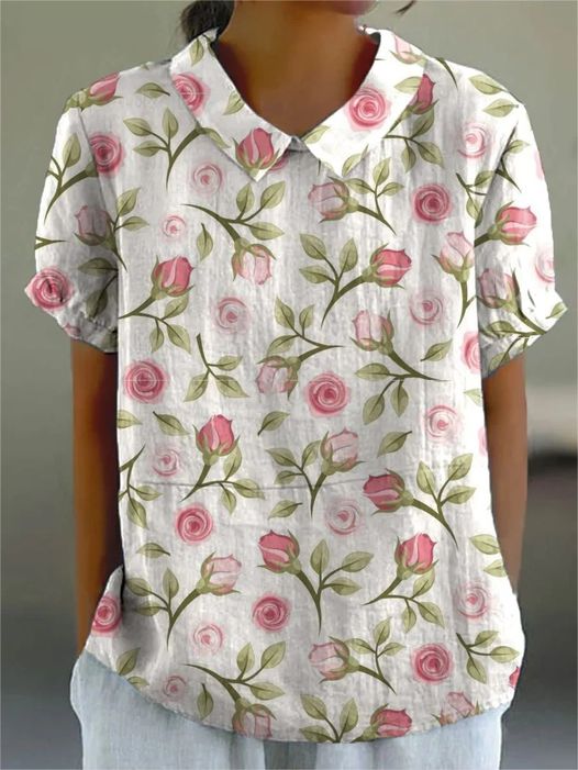 Eleanor - Camisa Floral para Mujer - Fresca y Ligera