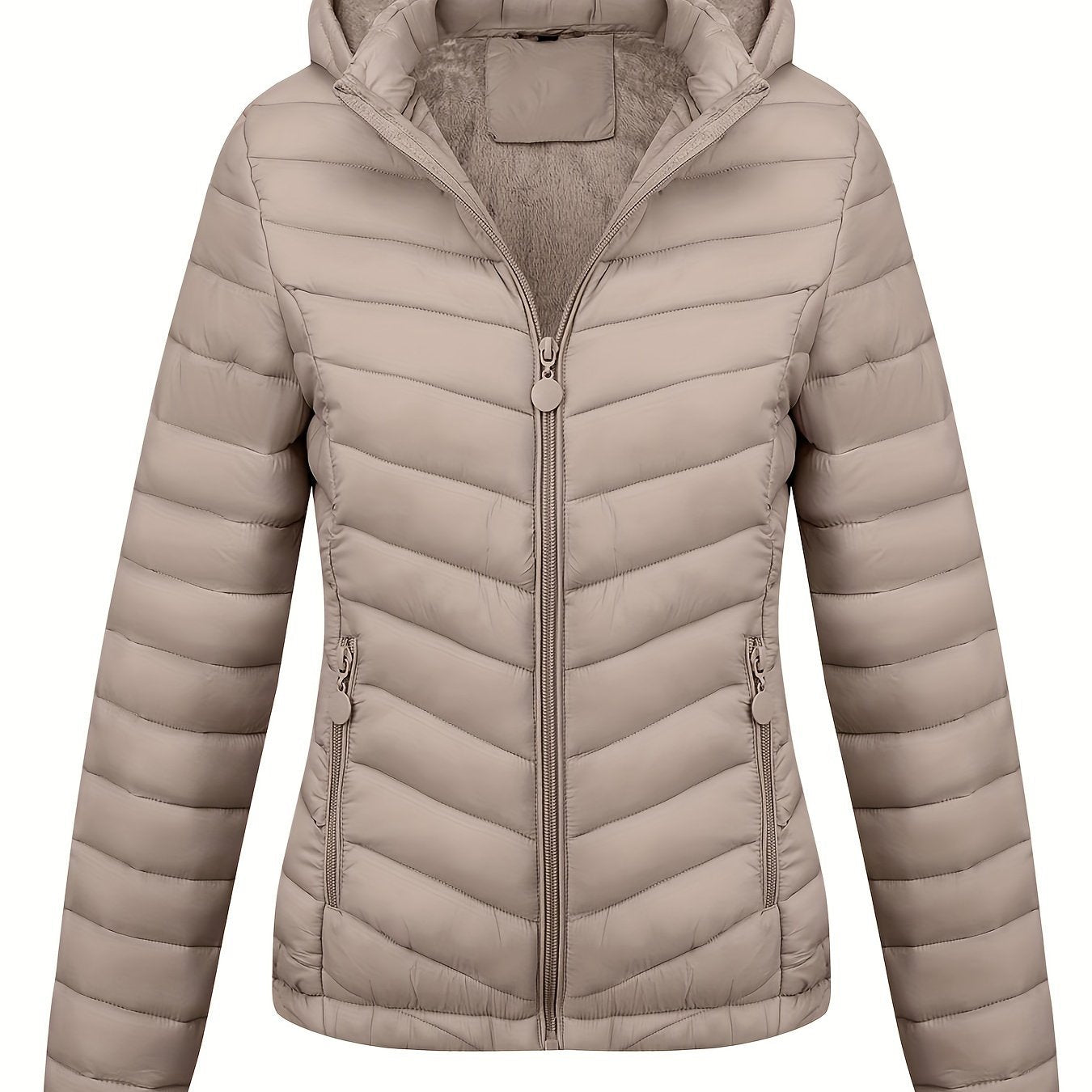 Fien | Chaqueta con capucha y cremallera y bolsillos inclinados