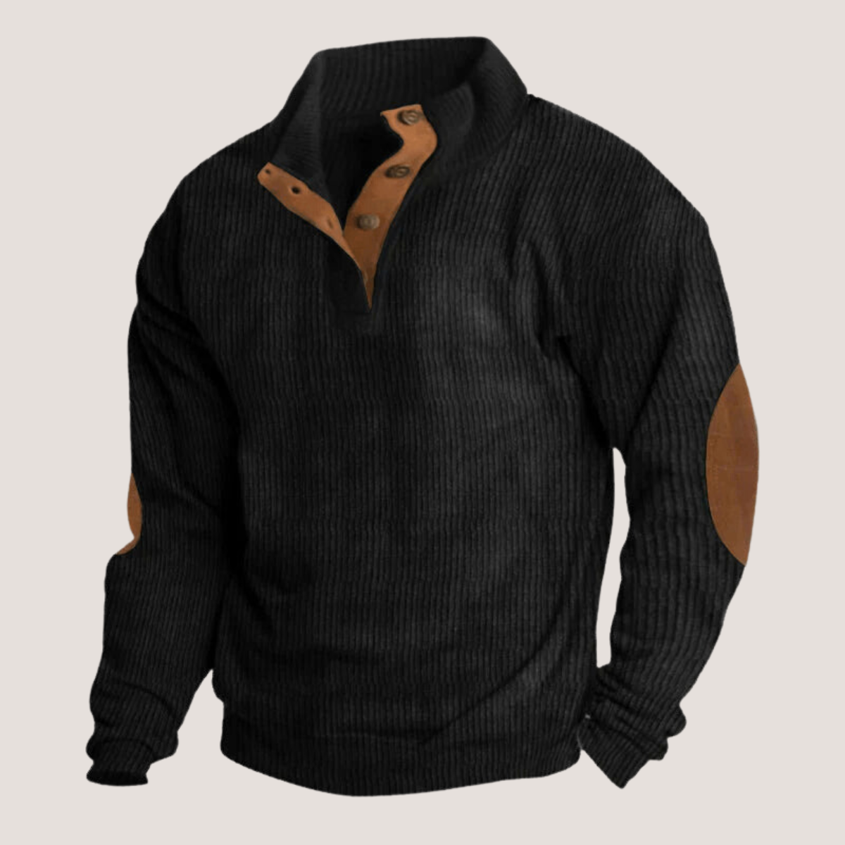 Sudadera Bremer™ de canalé con cuello