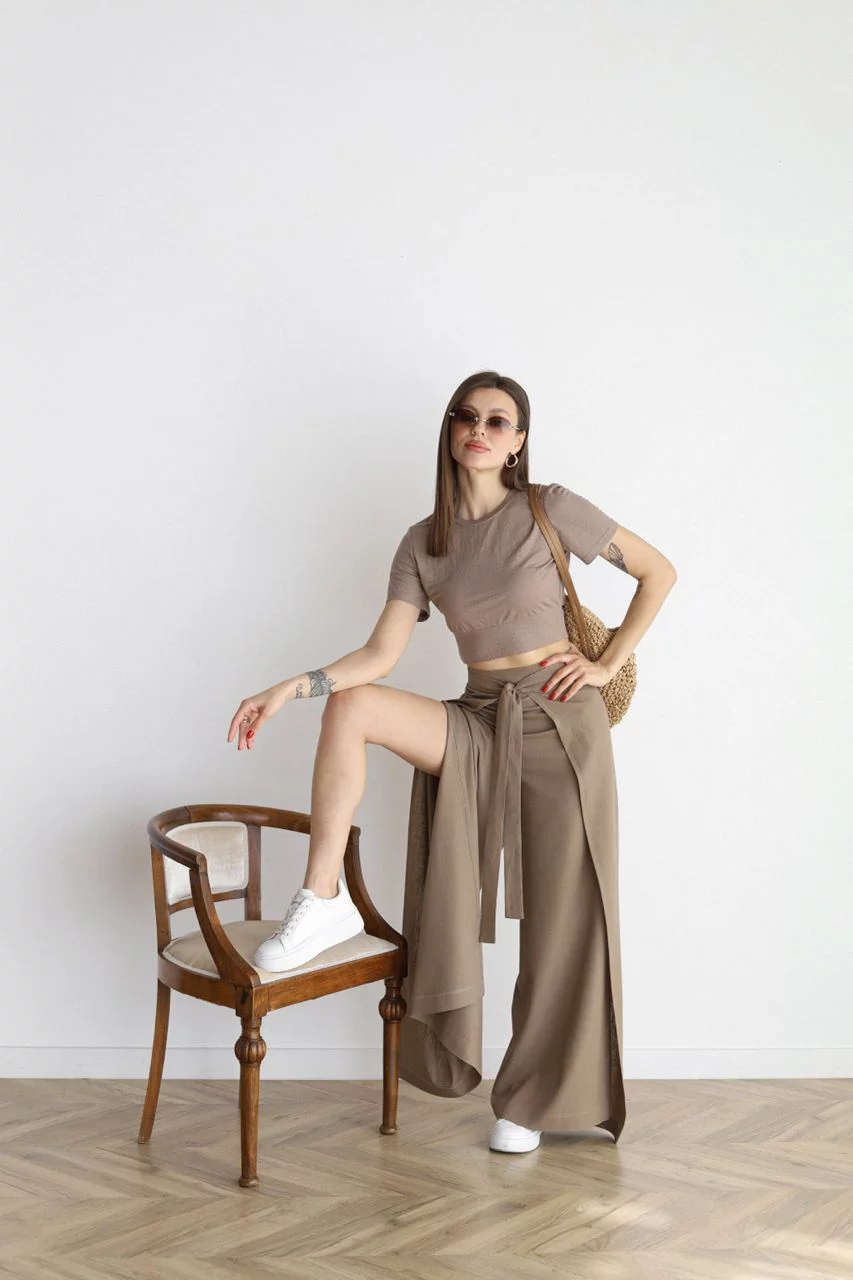 Acantha - Elegantes pantalones anchos para mujer