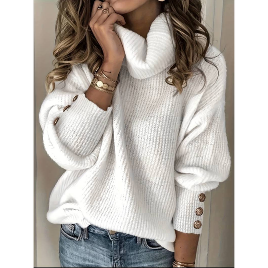Jersey de cuello alto para mujer