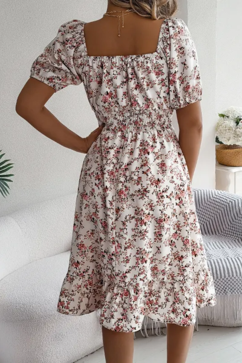 Daisy | Vestido floral con volantes para mujer